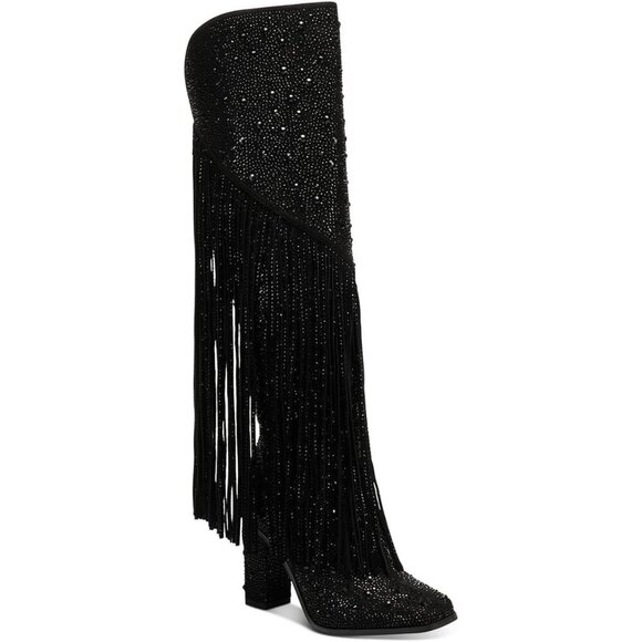 Jessica Simpson Shoes - Jessica Simpson Womens Asire 2 Embellished Tall Knee High Boots Western Size 7.5